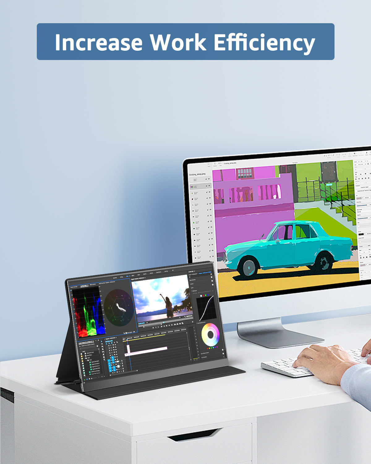 YODOIT Portable Monitor | 15.6” FHD 1080P