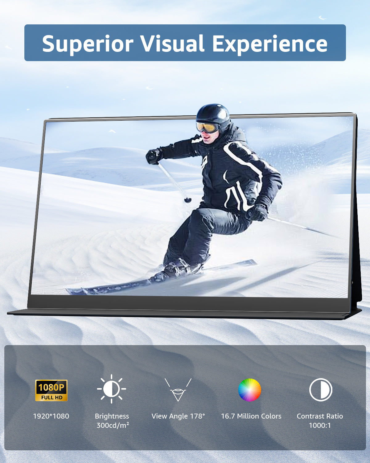 YODOIT Portable Monitor | 15.6” FHD 1080P