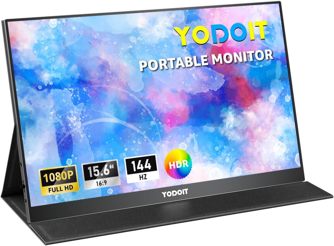 Moniteur portable 1920x1080 Ecran de moniteur FHD Affichage IPS avec haut-parleurs integres USB Type C Moniteur de soins oculaires